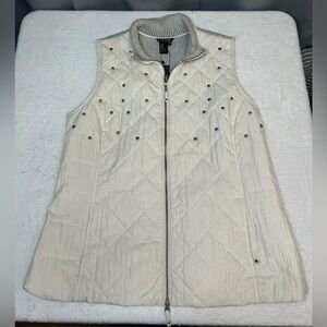 SPANNER Off-White Quilted Vest NWT